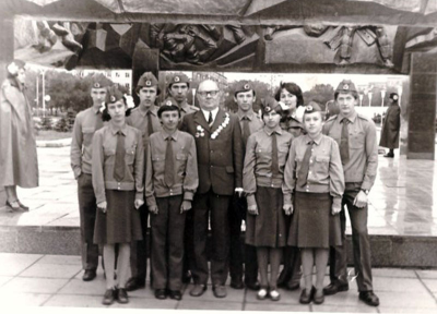 Одушкин А.Я. пост №1 на бульваре Героев, 1981 г.