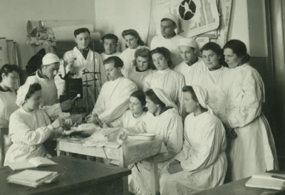 Работа в госпитале, 1951 г.
