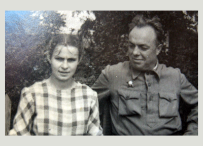 Губанов Н.И. с дочерью Людмилой 1955 г.