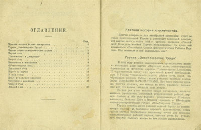 Краткая история партии коммунистов. Оглавление