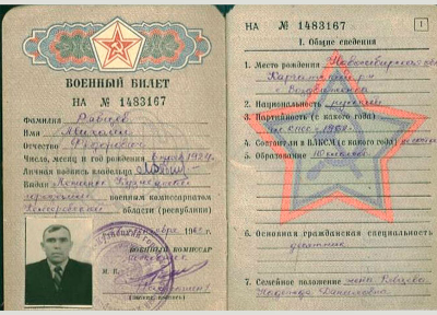 Военный билет &ndash; общие сведения