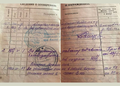 Трудовая книжка стр. 10-11